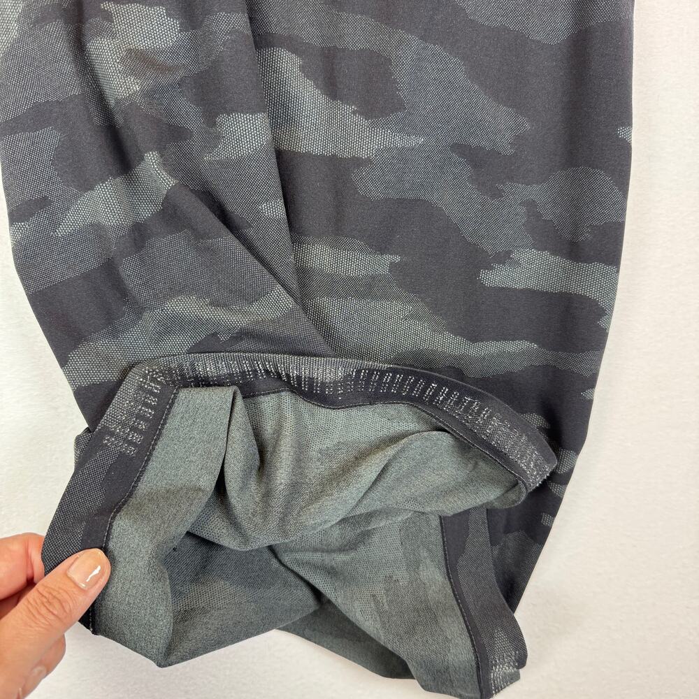 Athleta Speedlight Seamless Camo Racerback Tank Black Gray Medium - Picture 4 of 7